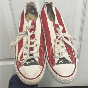 Converse Red and White Star Sneakers